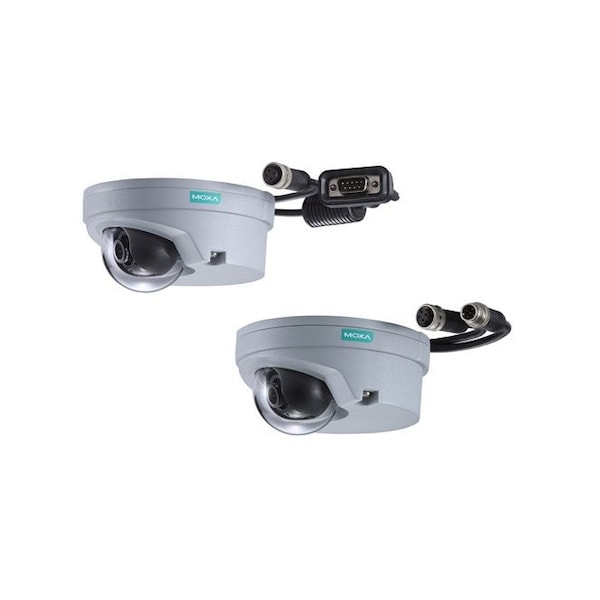 Moxa EN50155, 3-megapixel, H.265/H.264/MJPEG, compact IP camera, 1 line-in audio, VPort P07-3L24M - main