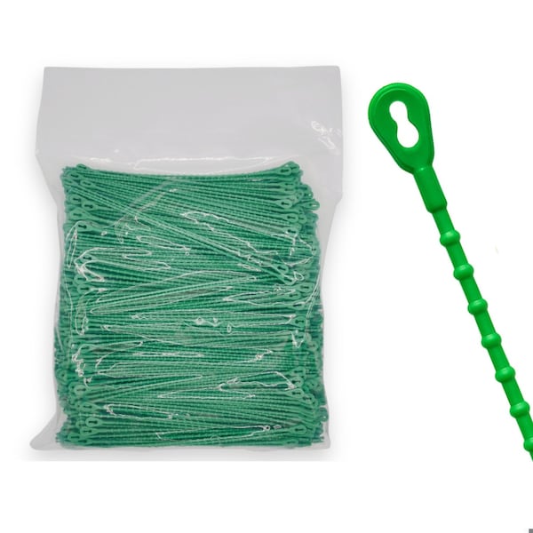 Cable Ties Unlimited Beaded Cable Tie, 8 in L, 75 lb Strength, 2.2 in Max Bundle Dia, Nylon 6/6, Green, 1000PK Bead-8-75-0M-Green - main