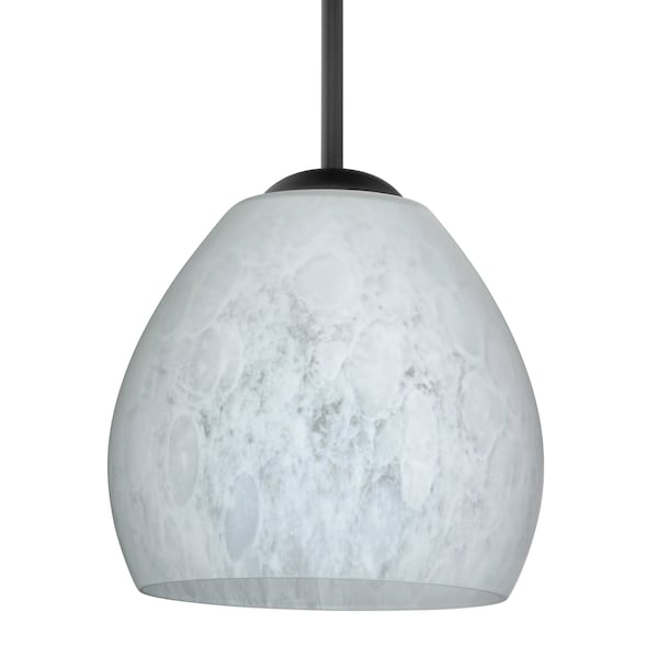 Besa Lighting Besa Bolla Pendant, Carrera, Black Finish, 1x 40W MAX E12 Base 1BT-412219-BK - main