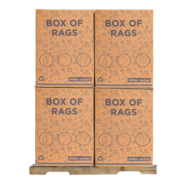 Supremeplus New Green Huck Towels Cleaning Rags, 50 lbs. Box SP-4163 - main