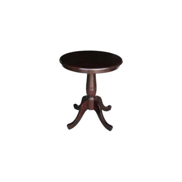 International Concepts Round 30 in Round Top Pedestal Table, 28.9 inH, Rich Mocha, 30 W, 30 L, 28.9 in H, Wood, Rich Mocha K15-30RT - main