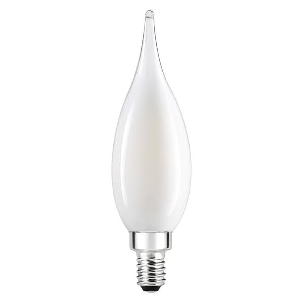 Sylvania TruWave Series LED Bulb, Bent Tip Lamp, 40 W Equivalent, Candelabra E12 Lamp Base, Dimmable, PK2 42082 - main