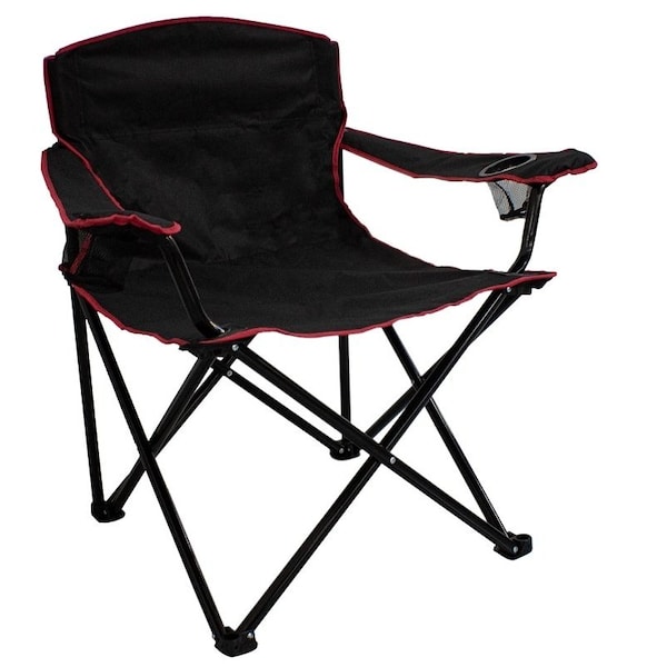 Seasonal Trends Quad Folding Chair, 89 cm W, 64 cm D, 90 cm H, 500 lb Capacity, Oxford Seat, Steel Frame HQC01051-OR - main