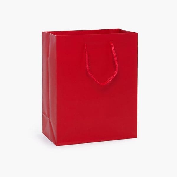 Nashville Wraps Red Matte Gift Bags, Cub 8x4x10, 100PK MTCBRE - main