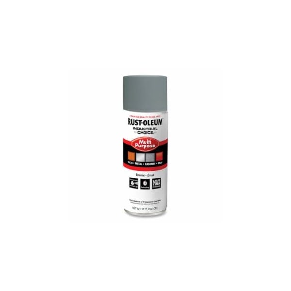 Rust-Oleum Industrial Choice 1600 System Enamel Primer Aerosols, 12 oz Aerosol Can, Gray, 6PK 647-1680830V - main