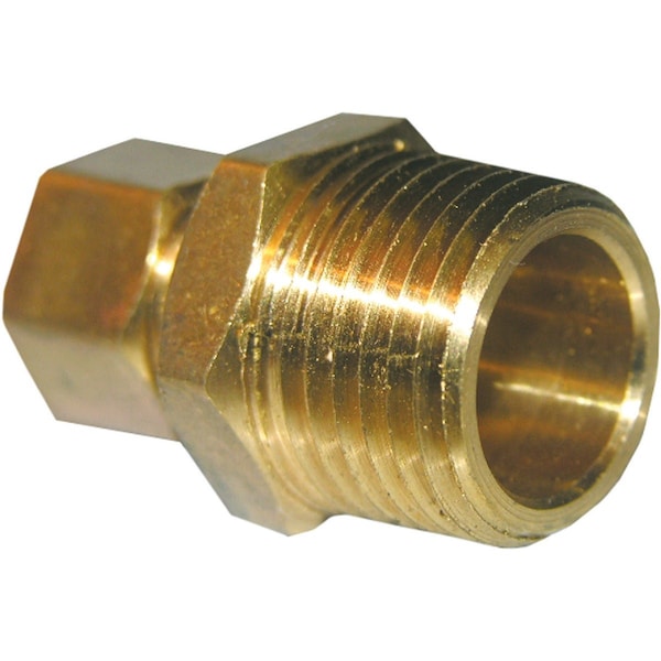 Westlake Pipe & Fittings 3/8'' Cx3/8'' MPT Brass Compression Adapter 17-6835 - main