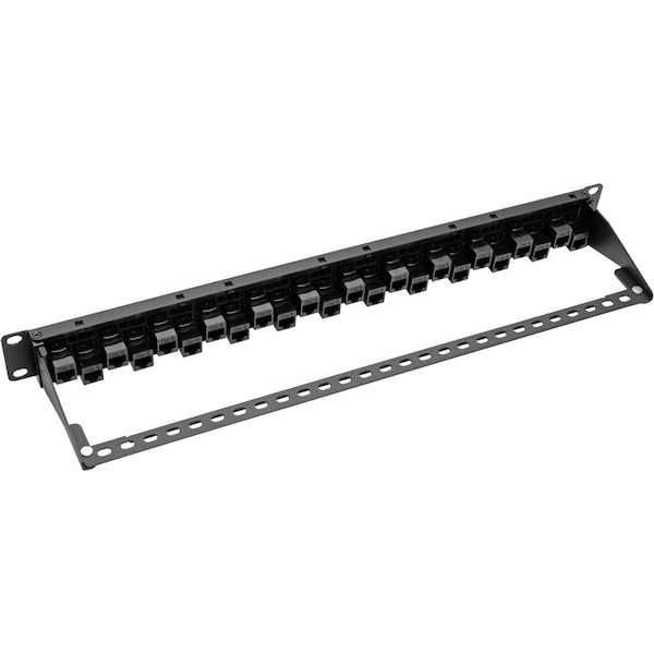 Eaton Tripp Lite Series 24-Port 1U Rack-Mount Cat5e/6 Offset Feed-Through Patch Panel with Cable N254-024-OF - main