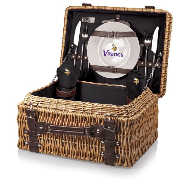 Picnic Time Family Of Brands NFL Minnesota Vikings - Champion Picnic Basket 208-40-179-184-2 - main
