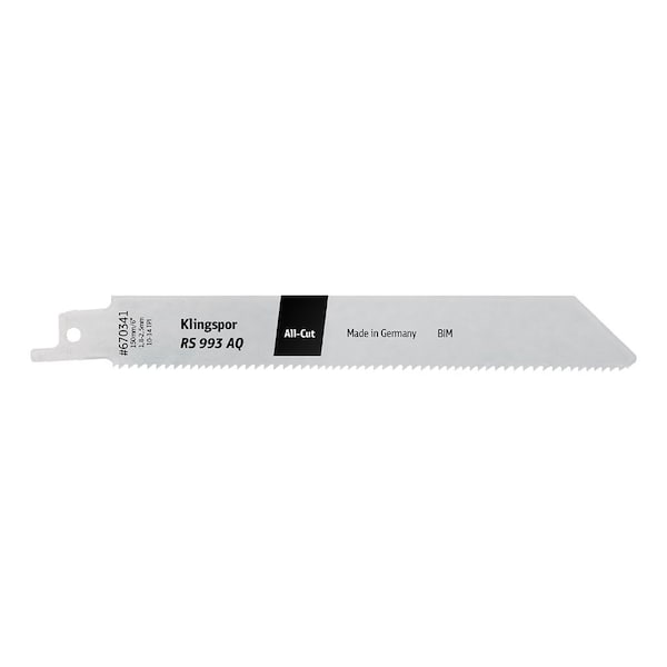 Klingspor Reciprocating Saw Blade, All-Cut, 6 in, 10-14 TPI, Bi-Metal, 5 pk 670341 - main