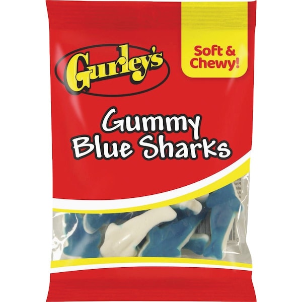 Gurleys 4.5 Oz. Gummy Blue Sharks 743781 - main