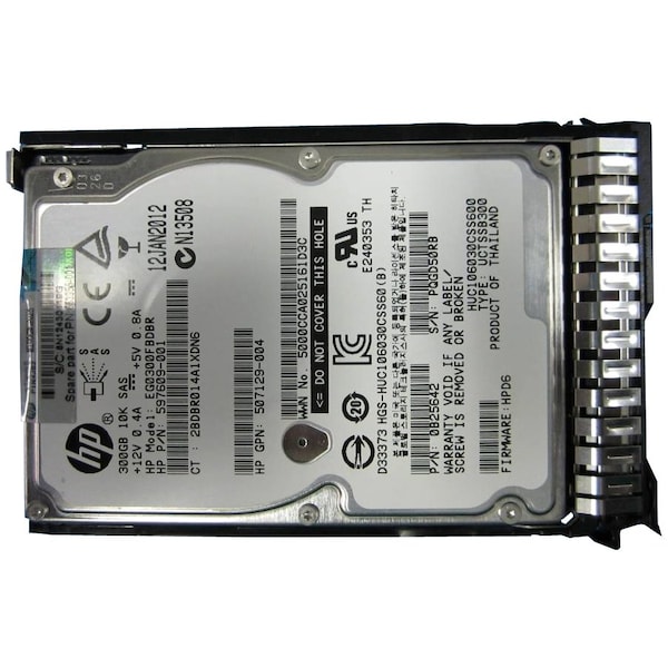 Total Micro Technologies Total Micro 300 GB Hard Drive - 2.5" Internal - SAS (6Gb/s SAS) - 10000rpm - Hot Pluggable 653955-001-TM - main