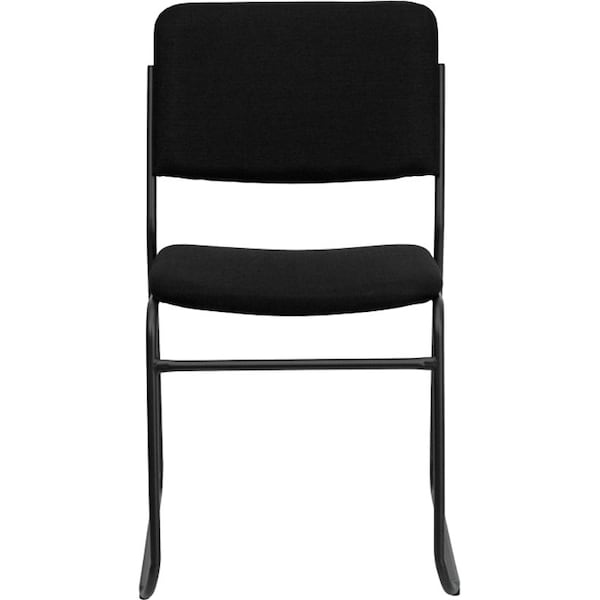 Flash Furniture Fabric Stack Chair, Black XU-8700-BLK-B-30-GG - main