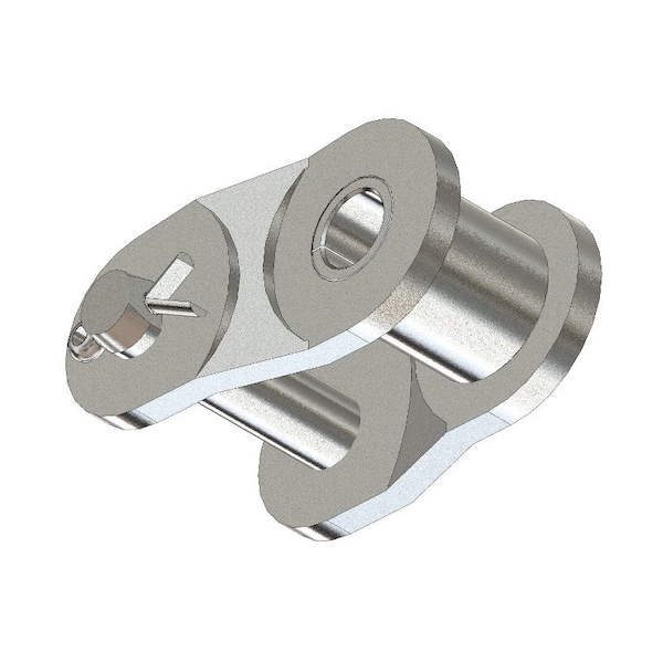 Senqcia Hi-Max Single Strand Cottd Off Link, 60NP chain, .75P, 1.24 OAW, .234 Pin, Stl 60NPHMOL - main