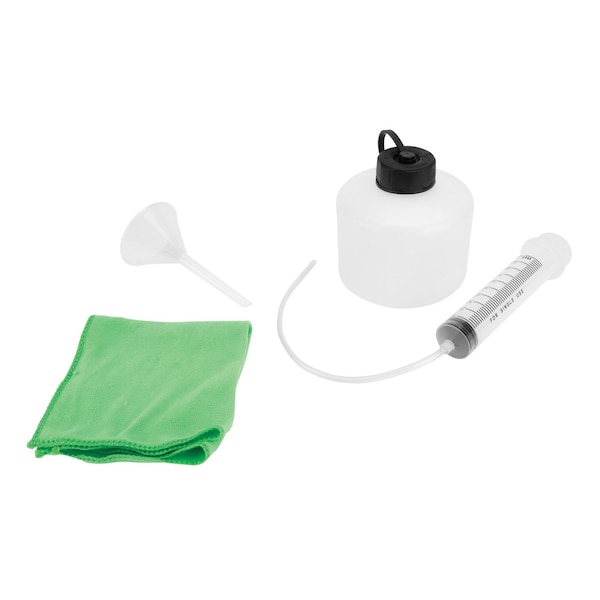Performance Tool Small Engine Oil Change Kit, Oil Suction Syringe, Funnel, Microfiber Towel W4075 - main