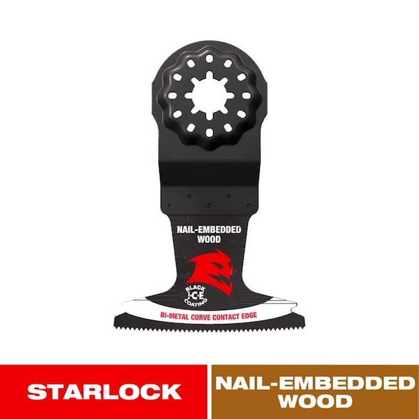 Diablo 2-1/2in. Demo Demon Starlock Bi-Metal Oscillating Blade for Nail-Embedded Wood DOS250BW - main