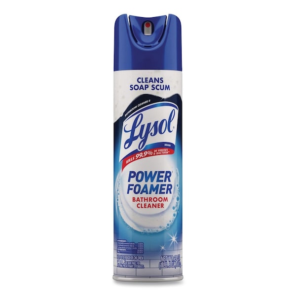Lysol Power Foam Bathroom Cleaner, 24 oz Aerosol Spray 19200-02569 - main