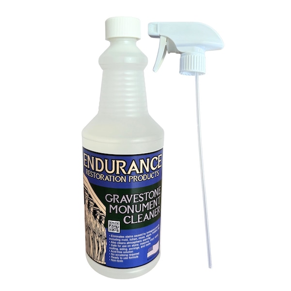 Endurance Restoration Products Gravestone and Monument Cleaner, Quart Spray Bottle EGMCQ - main