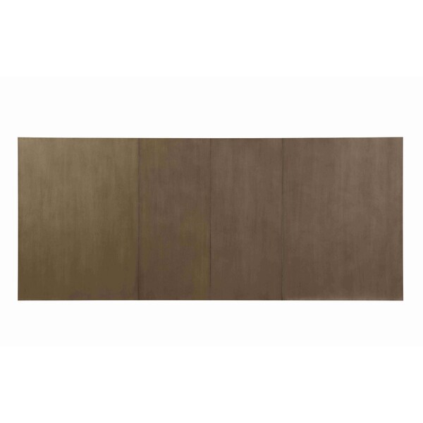 Homeroots 60" Gray Wood Removable Leaf Double Pedestal Base Extendable Dining Table 631272 - main