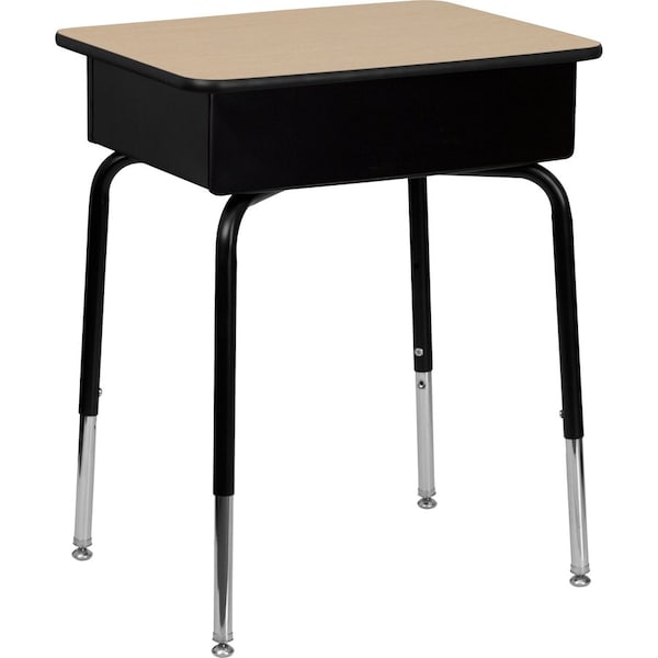Flash Furniture Student Desk with Open Front Metal Book Box - Natural FD-DESK-GG - main