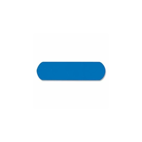 Medi-First Blue Metal Detectable Bandage, 1 in W, 3 in L, Strip, Plastic with a Metal Strip 899-67133 - main
