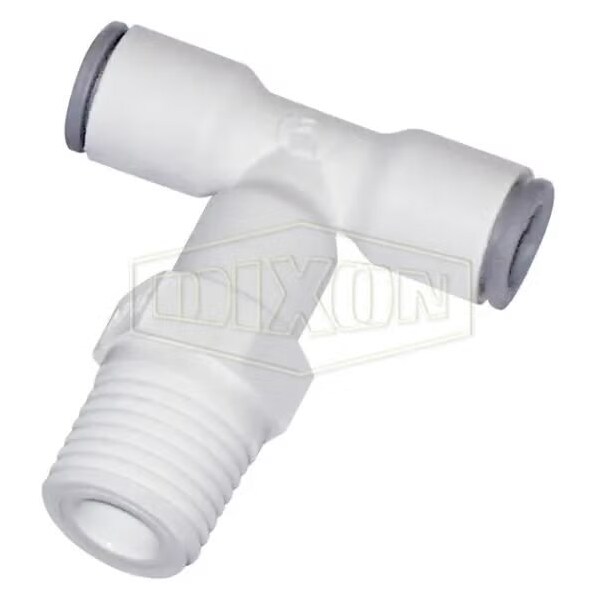 Dixon LIQUIfit Swivel Branch Tee, 1/4 in Nominal, Tube x MNPT End Style, Nylon, Domestic 65085614WP2 - main