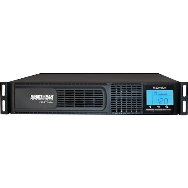 Minuteman Ups PRO-RT2U SERIES: LINE-INTERACTIVE UPS, LCD DISPLAY, 2000VA/1400 WATTS, 120V, 8 PRO2000RT2U - main