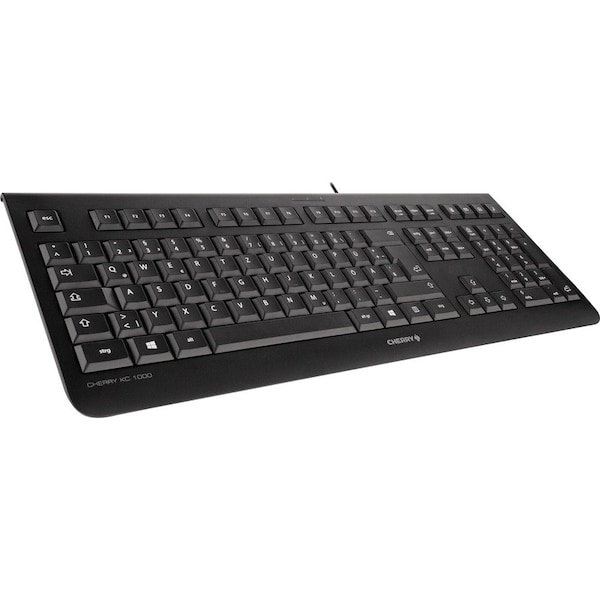 Cherry Keyboard, Wired, 17-3/5"Wx6-1/5"Lx1-1/10"H, Black JK-0800EU-2 - main