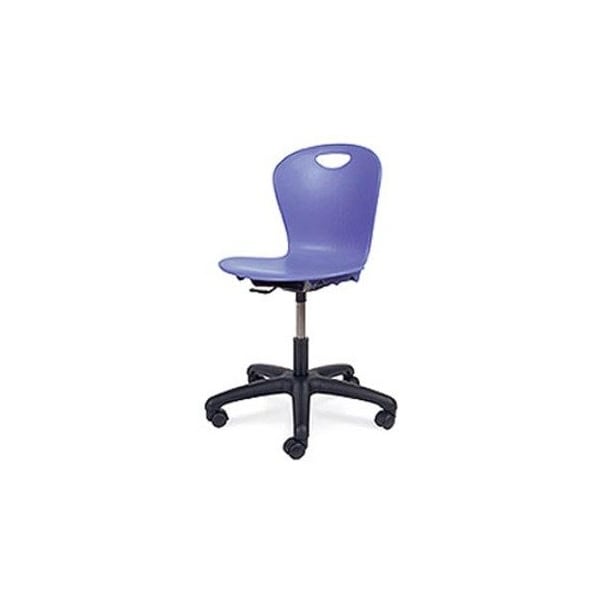 Virco ZUMA Series 18" Task Chair, 5th Grade - Adult - Black Seat ZTASK18 - main