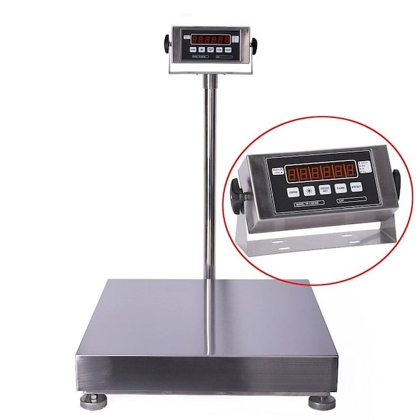 Prime Systems Prime NTEP 24x24 SS Bench Scale 500 lb x 0.1 w Indicator Legal Trade PS-NT2424SS-500 - main