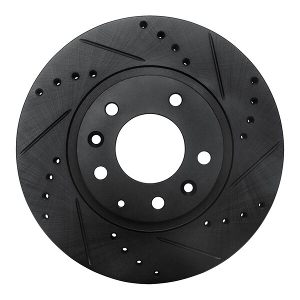 Dynamic Friction Co DFC Brake Rotor - Drilled and Slotted - Black 633-80047R - main