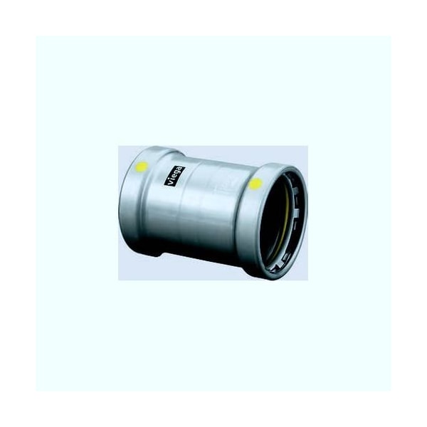 Viega MegaPressG couplingNo stop P1 4 P2 4 carbon steel zinc-nickel coating 28795 - main