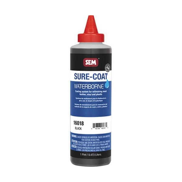 Sem Sure-Coat Waterborne Mixing System, 1 Pint Can, Black, Liquid 16018 - main