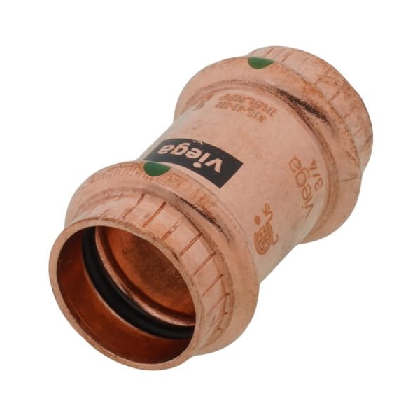 Viega ProPress couplingNo stop P1 0.75 P2 0.75 copper 78177 - main