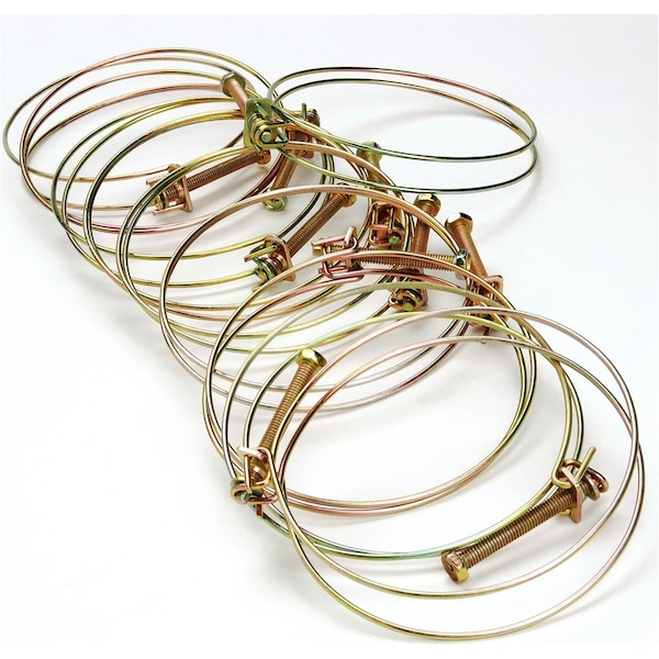 Steelex 4" Wire Hose Clamps, 10PK H5357 - main