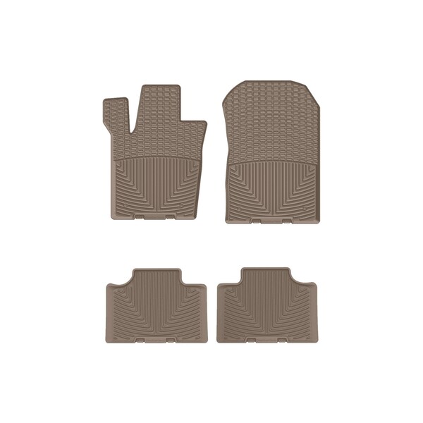 Weathertech Tan, Front and Rear All Weather Floor Mats W338TN-W585TN - main