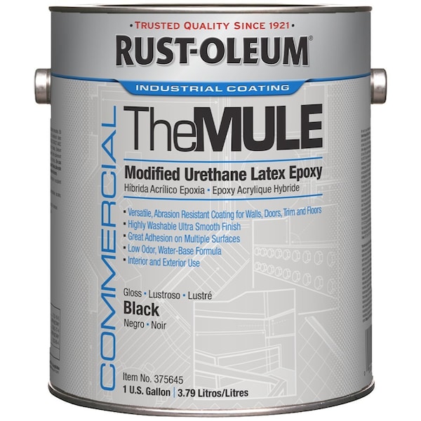 Rust-Oleum Zinsser Mm Xim Krud Kutter Concrobium 1 Gal Rust-Oleum 375645 Black MULE Modified Urethane Latex Epoxy, Gloss 375642 - main