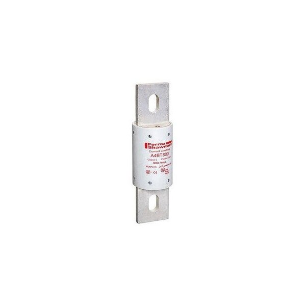 Ferraz Shawmut 3in x 8.63in, 600 VAC 50/60 Hz/500 VDC, 800 A, 200 kA AC/100 kA DC Interrupt, GMG Body, Silver A4BT800 - main