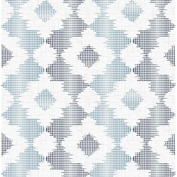 A-Street Prints Babylon Blue Abstract Floral Wallpaper 2902-25521 - main