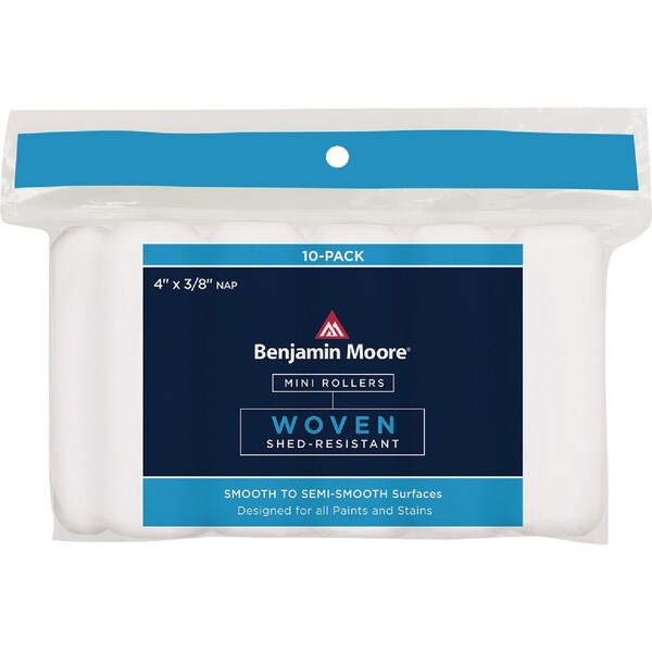 Benjamin Moore Premier 4'' x 3/8'' Woven Mini Roller Covers, 10PK U66302-018 - main