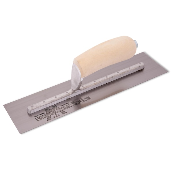 Marshalltown Concrete Finishing Trowel, High Carbon Steel Trowel, Concrete Trowel, 12 x 3 inch Trowel MXS56 - main