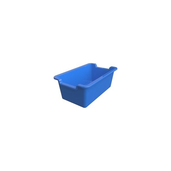 Deflecto Antimicrobial Rectangular Storage Bin - 5.06in Height x 13.24in Width x 8.05in Depth - 39510BLU - main