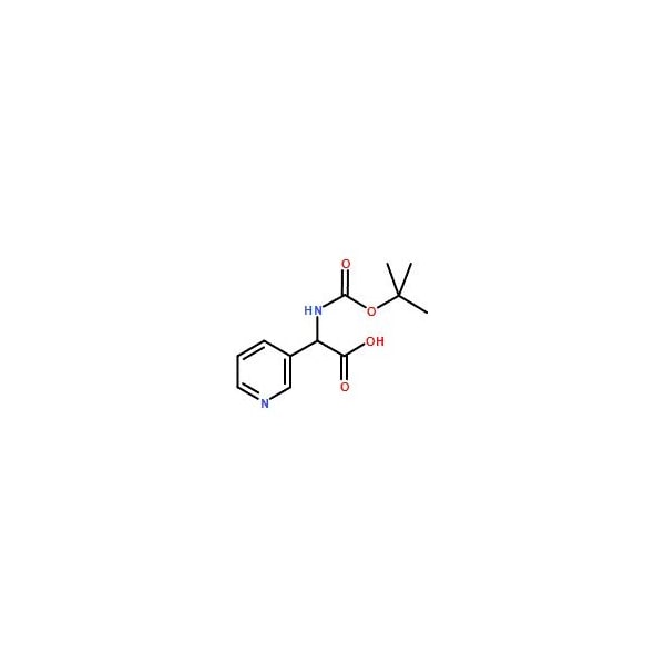 Ak Scientific 2-(Boc-amino)-2-(3-pyridinyl)acetic acid (5g), CAS 347187-29-5 5257AJ-5g - main