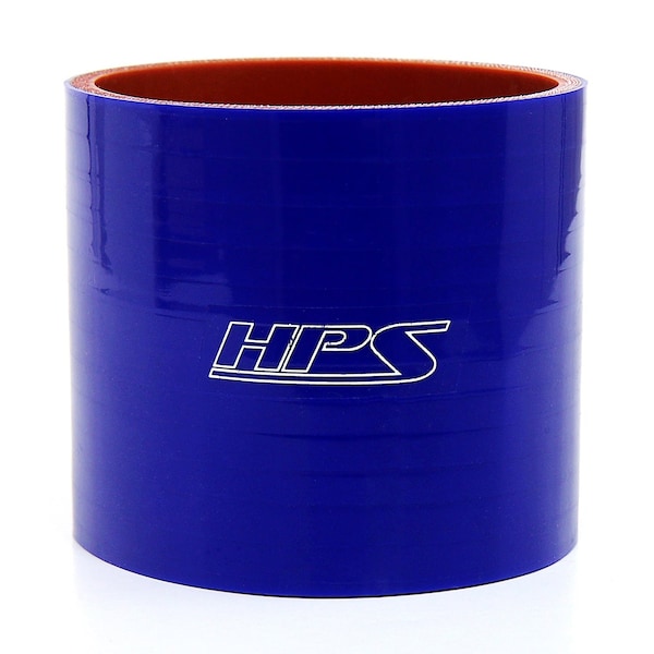 Hps Performance 2 in ID x 6 in L, 4-Ply High Temp Reinforced Silicone Straight Coupler Hose Connector, Blue HTSC-200-L6-BLUE - main