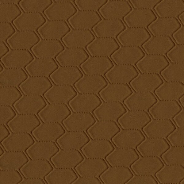 Seamtec Premium Patterned Vinyl, Faux Quilted Pattern, Home Dcor, Marine, Medium Brown Sample SEAMGDGEOQ4006M9X9 - main