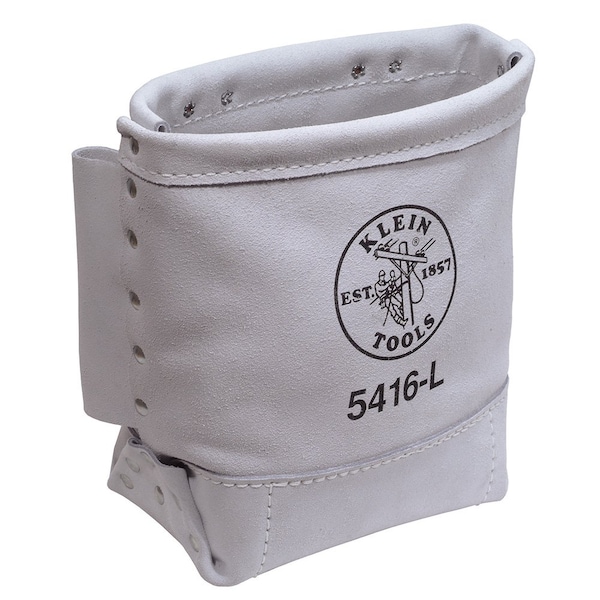 Klein Tools Tool Pouch, White, Leather, 1 Pockets 5416L - main