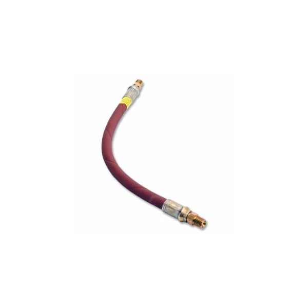 Alemite Grease Gun Extension Hose, 12 in L, Elastomeric, 1/8 in NPTF(M), 4,800 psi, Black 025-B317850-1 - main