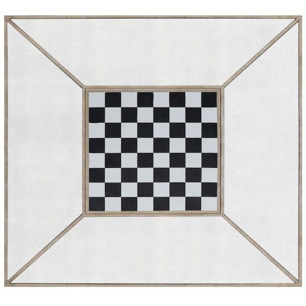 Homeroots 36" Brown and Silver Wood Coffee Table 389922 - main