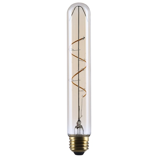 Satco 3.5 Watt T9 LED 2000K CCT Medium Base Clear Glass Amber Coil Filament Dimmable 120 Volt S14229 - main