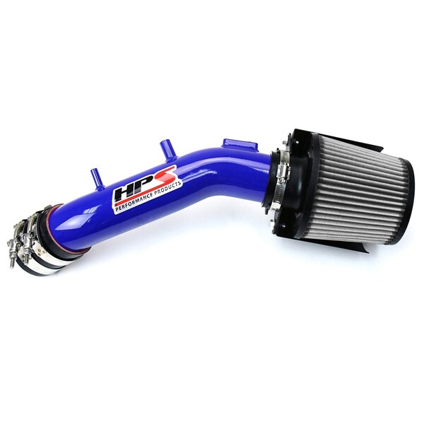 Hps Performance Air Intake Kit with Heat Shield, Blue, 827-173BL - main