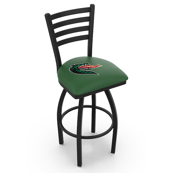 Holland Bar Stool Co 25" Blk Wrinkle UAB Swivel Bar Stool, Ladder Back L01425AlaBir - main